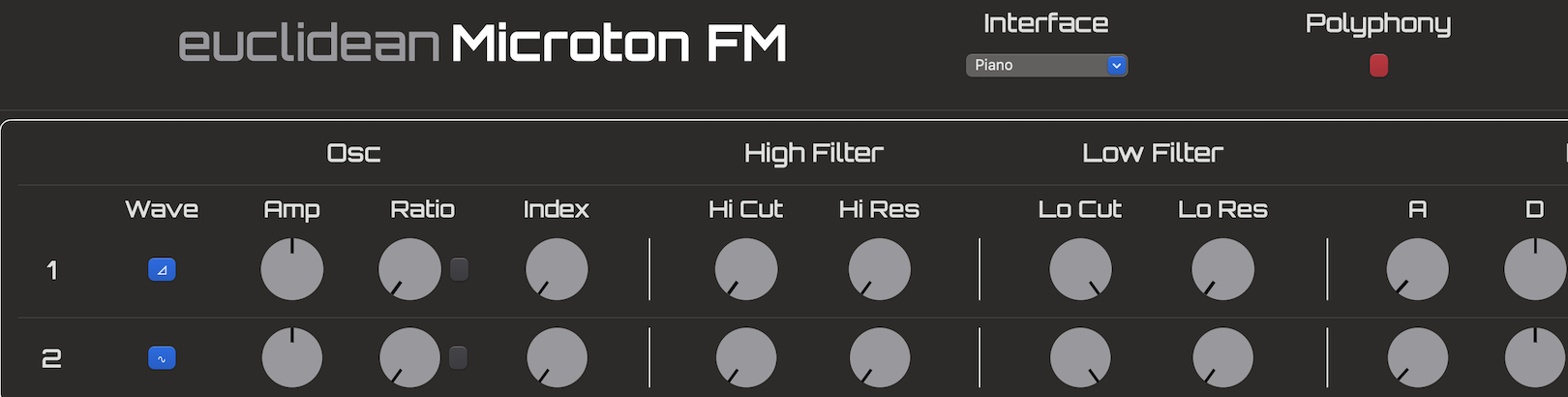 Synth controls